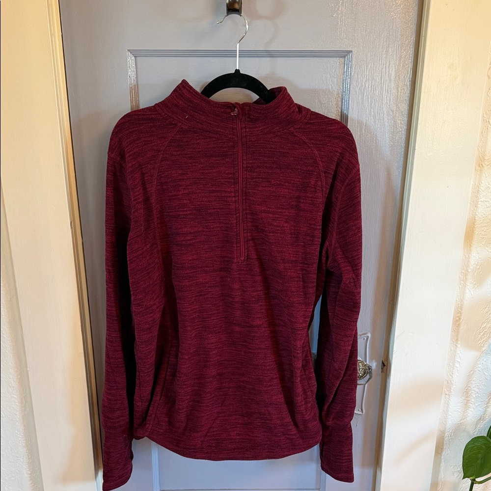 St. John's Bay Maroon Half-Zip Sweatshirt